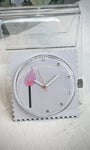 Cadran montre STAMPS Diamond Flame avec cristaux argentés