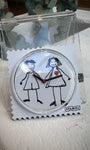 Cadran montre STAMPS Hänsel & Gretel motif couple dessin main