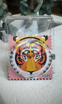 Cadran montre STAMPS Right Behind You motif tigre rose