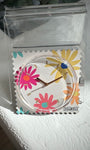 Cadran montre STAMPS Summer Field fleurs multicolores fond beige