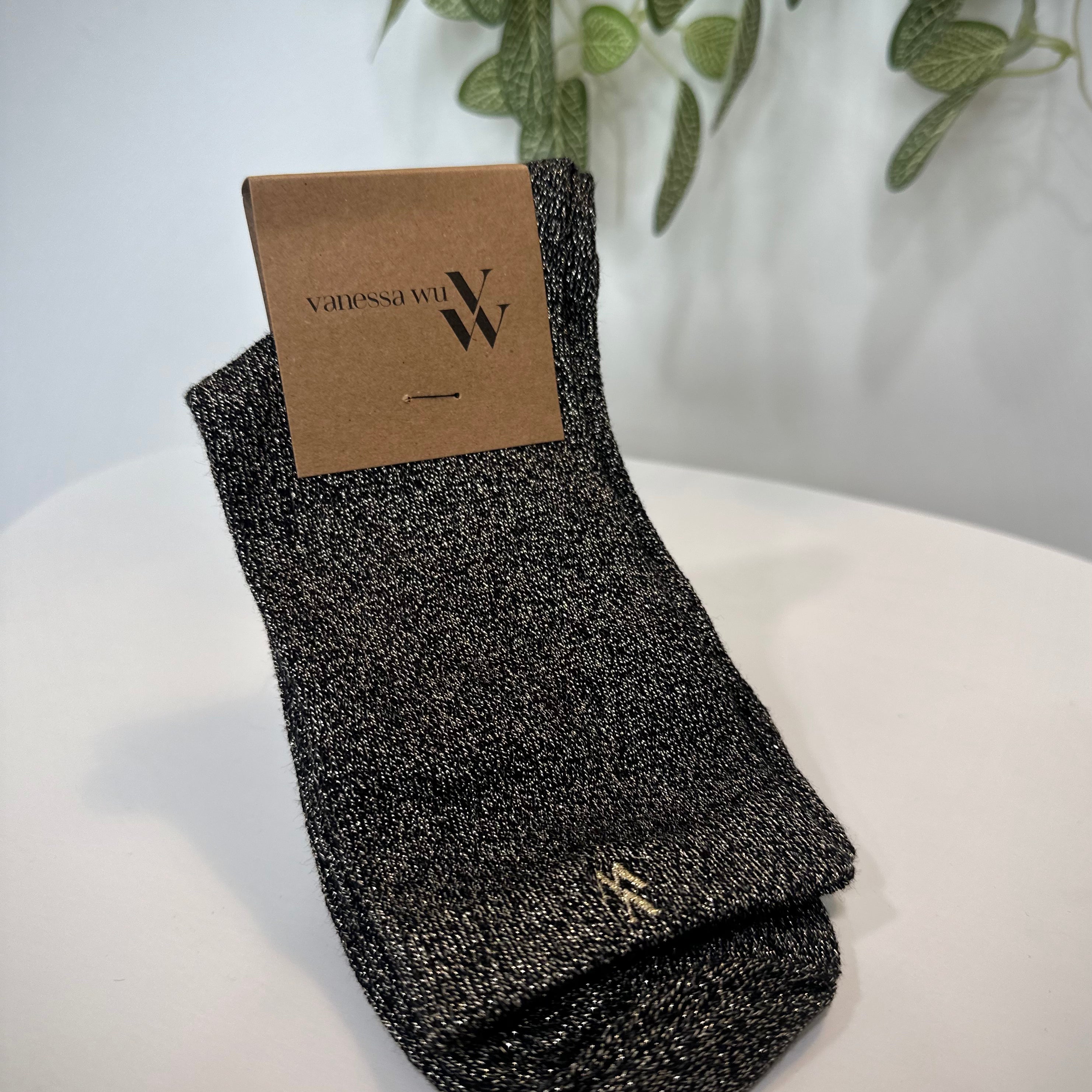 Chaussettes AMBRE – Noir – Vanessa Wu