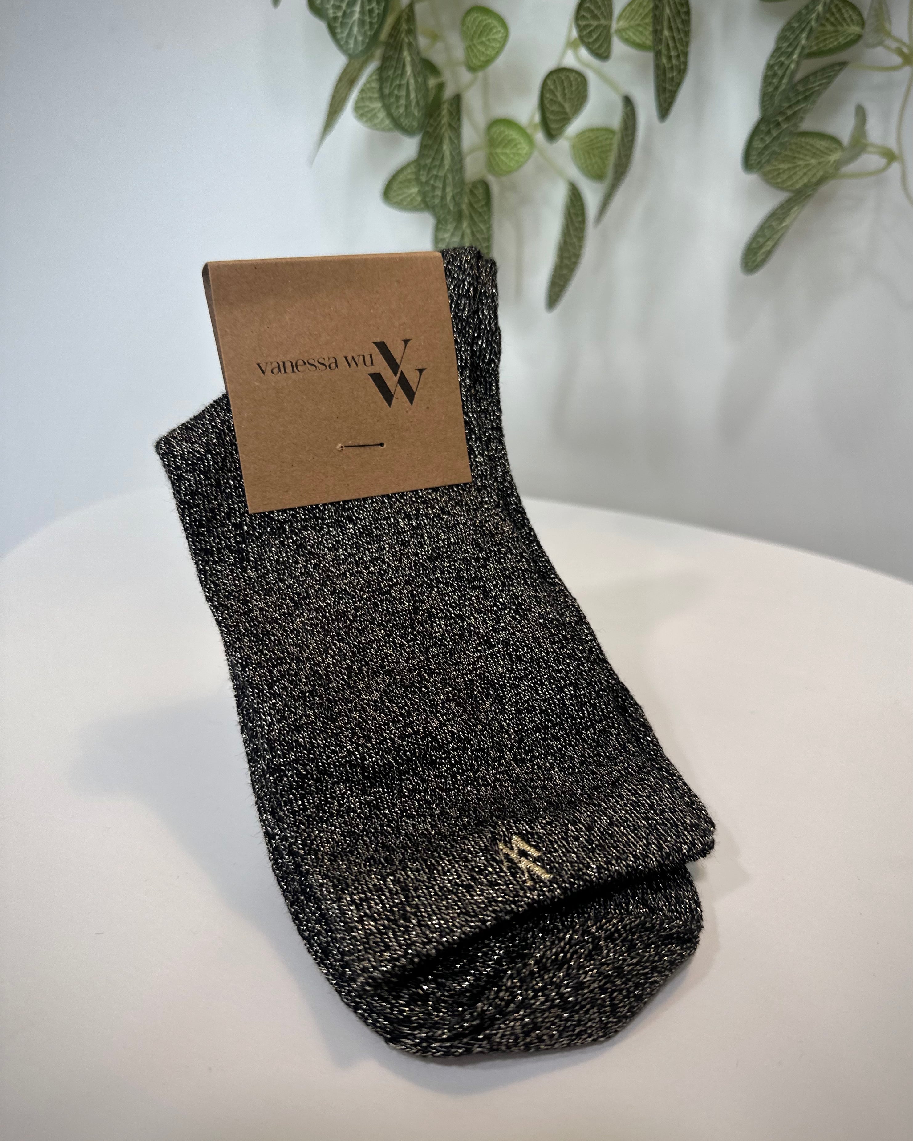 Chaussettes AMBRE – Noir – Vanessa Wu