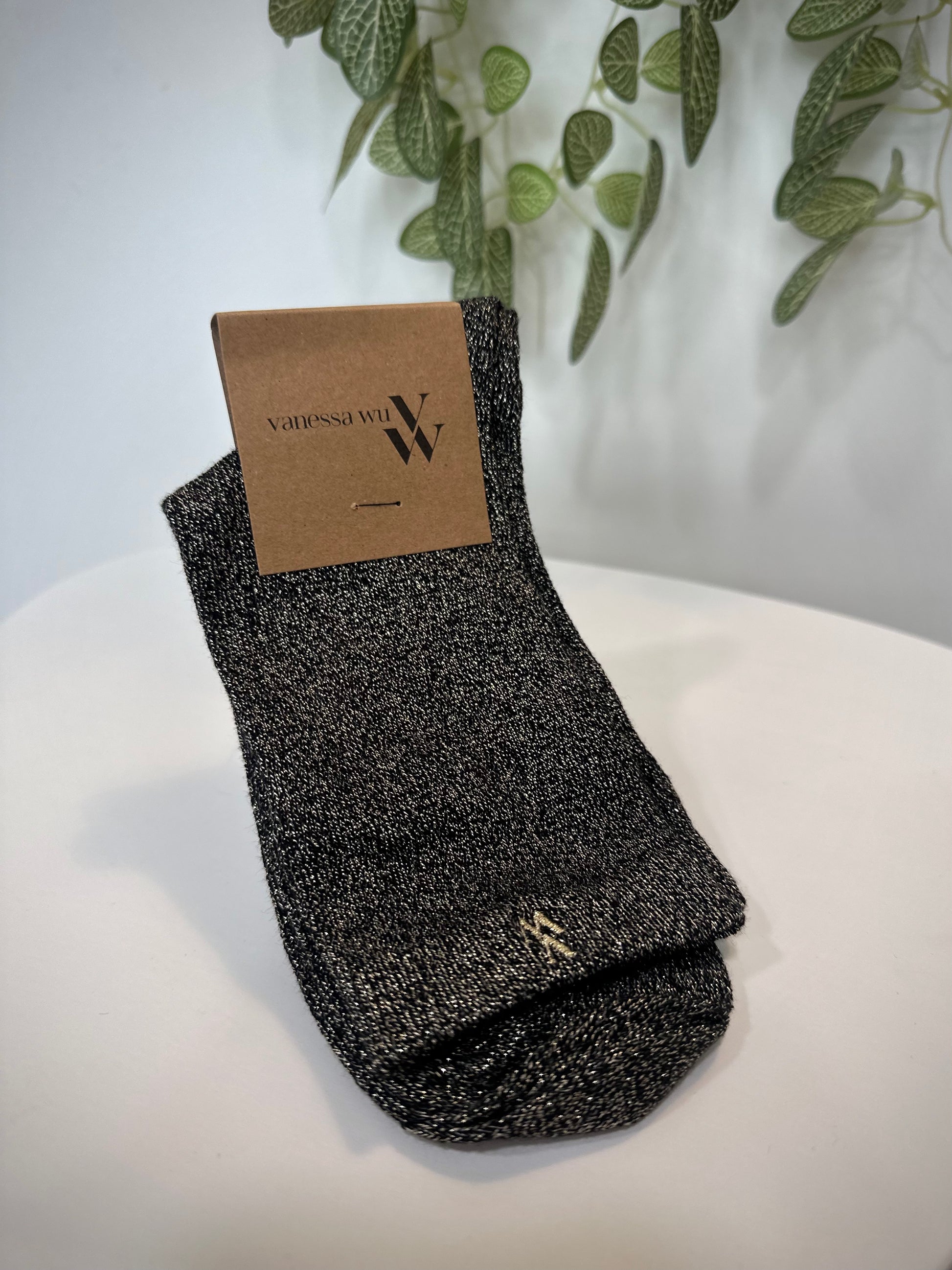 Chaussettes AMBRE – Noir – Vanessa Wu