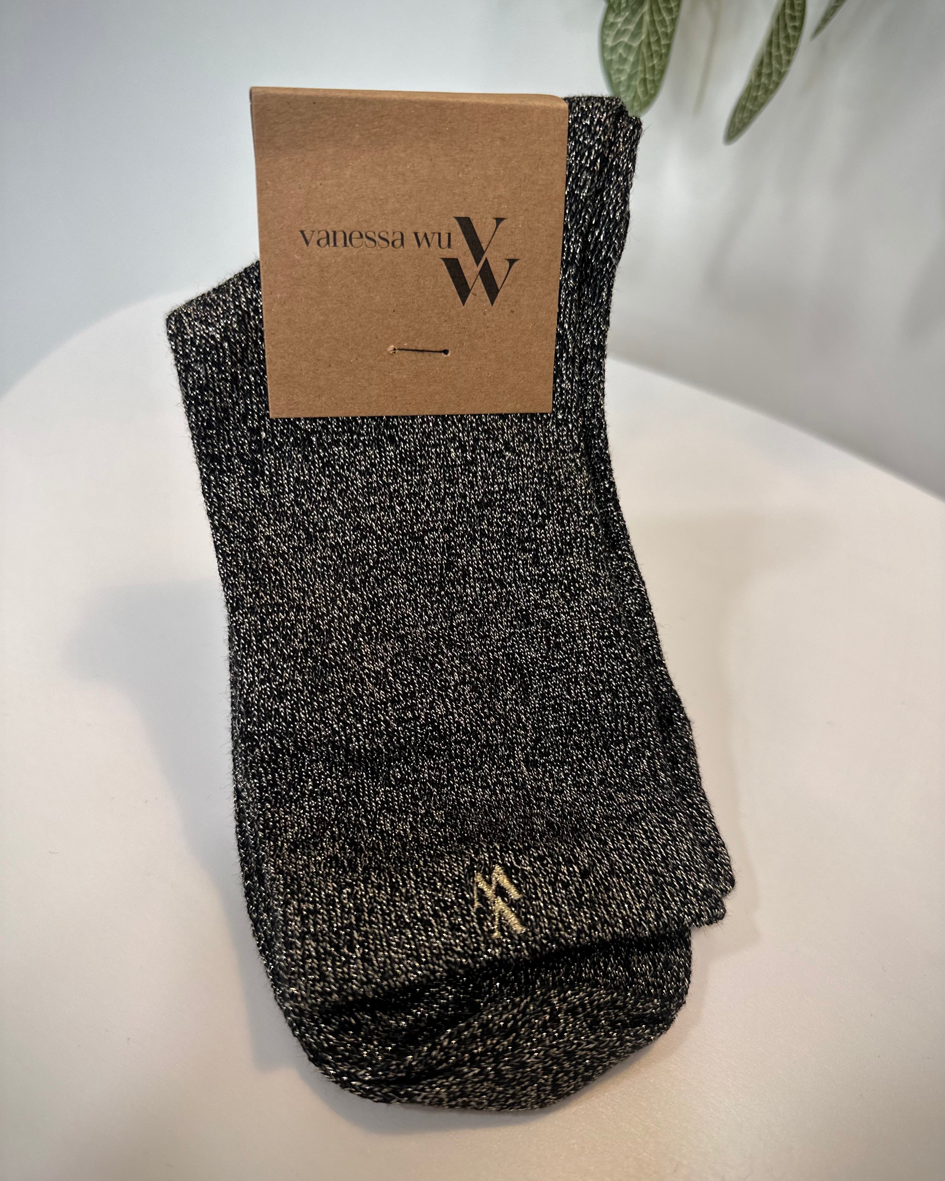 Chaussettes AMBRE – Noir – Vanessa Wu