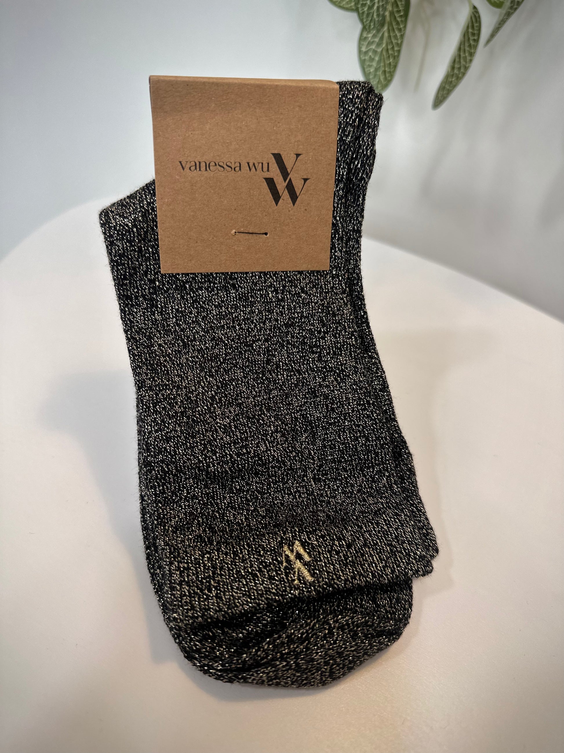 Chaussettes AMBRE – Noir – Vanessa Wu