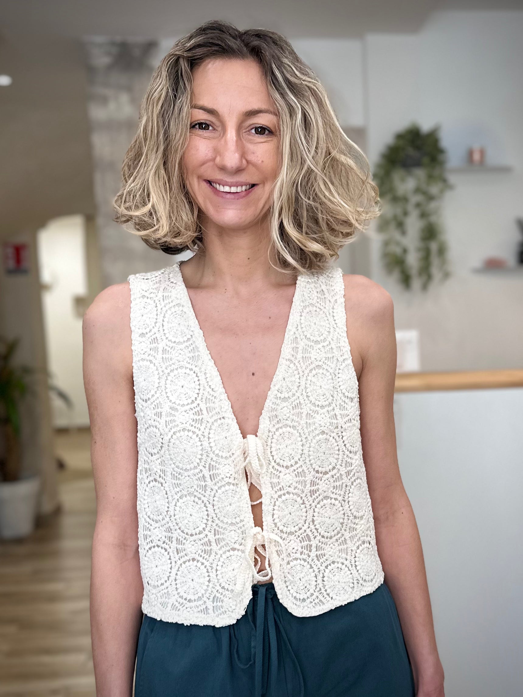 Top VONY – Écru – Grace & Mila