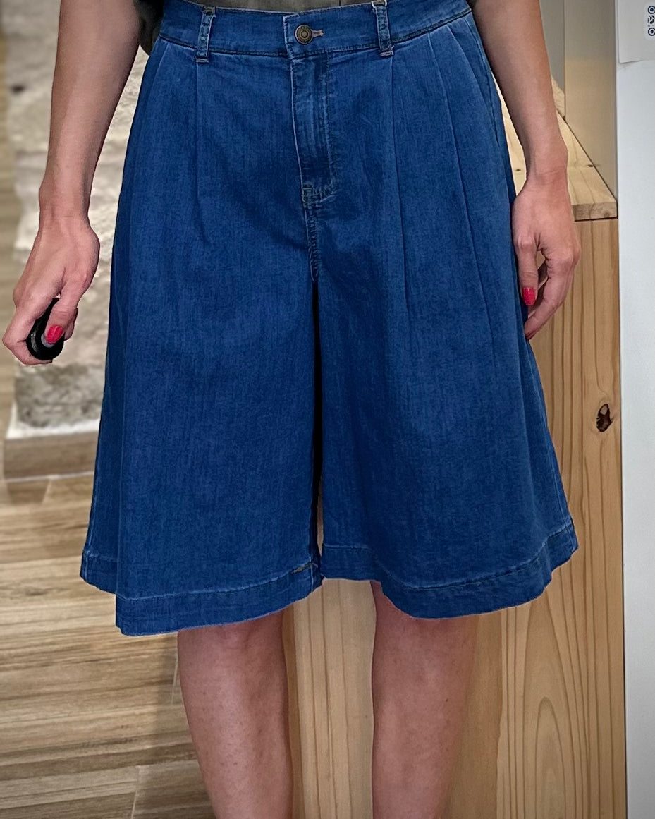 Bermuda CHICAGO en denim souple pour femme 