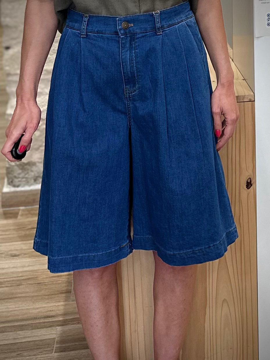 Bermuda CHICAGO en denim souple pour femme 