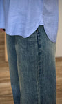 Détail côté blouse Jett bleu clair