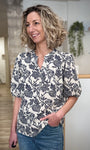 Blouse élégante femme manches courtes printemps été 