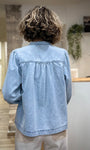 Vue de dos blouse VALORY avec fronces