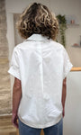 Blouse fluide femme silhouette naturelle de dos