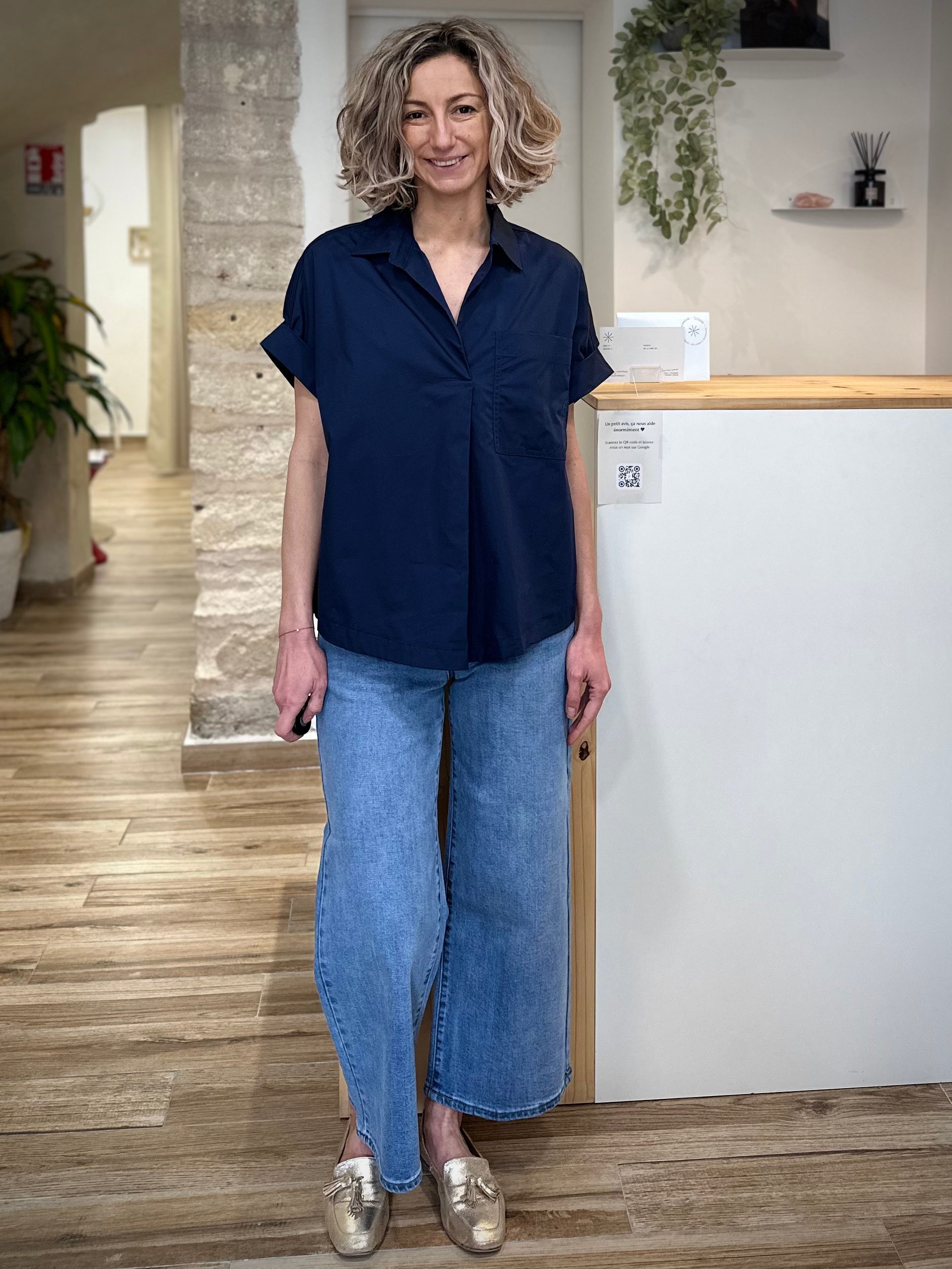 Blouse oversize femme tenue de printemps