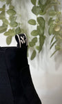 Vue arrière bottines Chelsea noires à talon épais