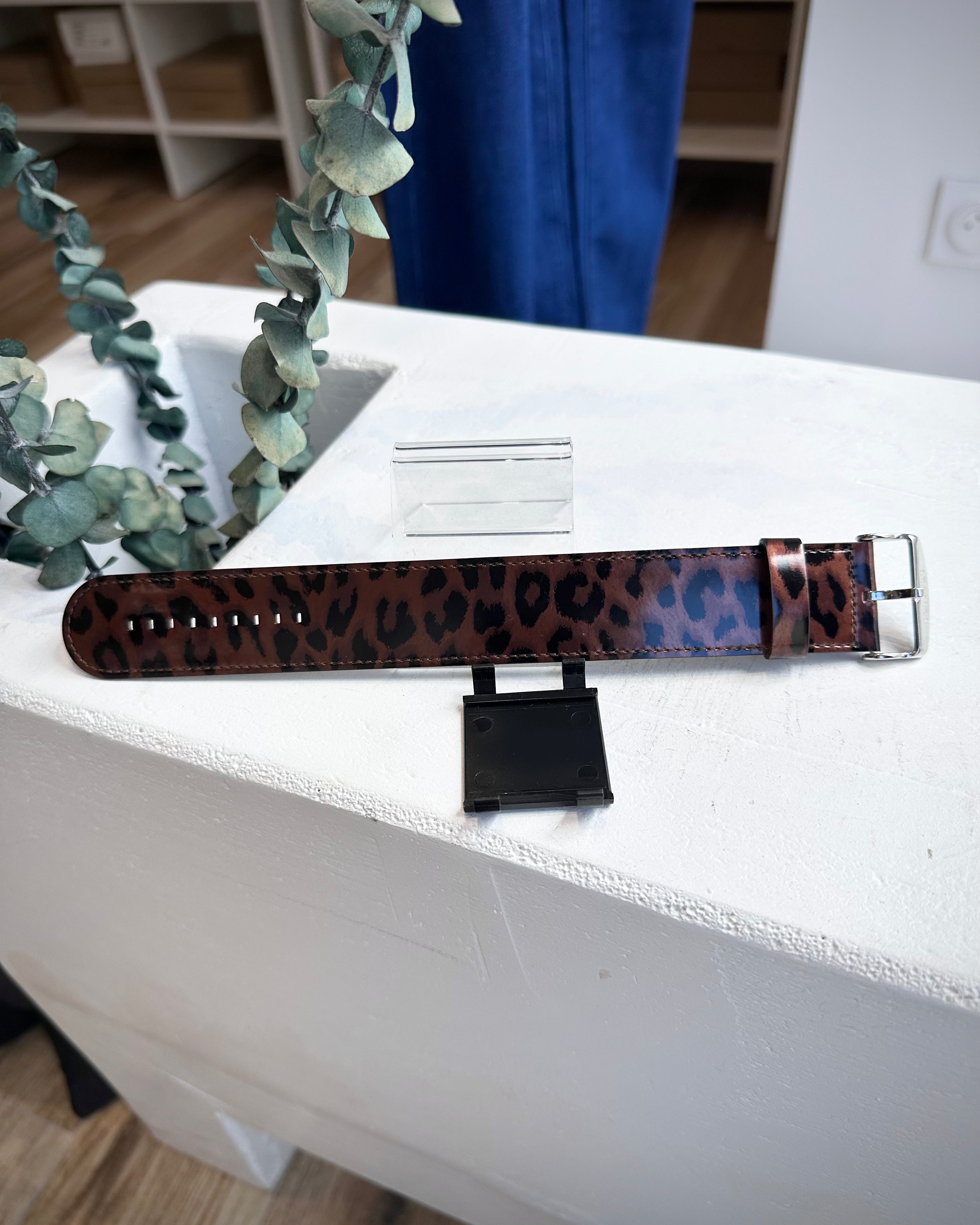 Bracelet STAMPS Shiny Leo marron léopard