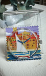 Cadran montre STAMPS Barco motif voilier méditerranéen
