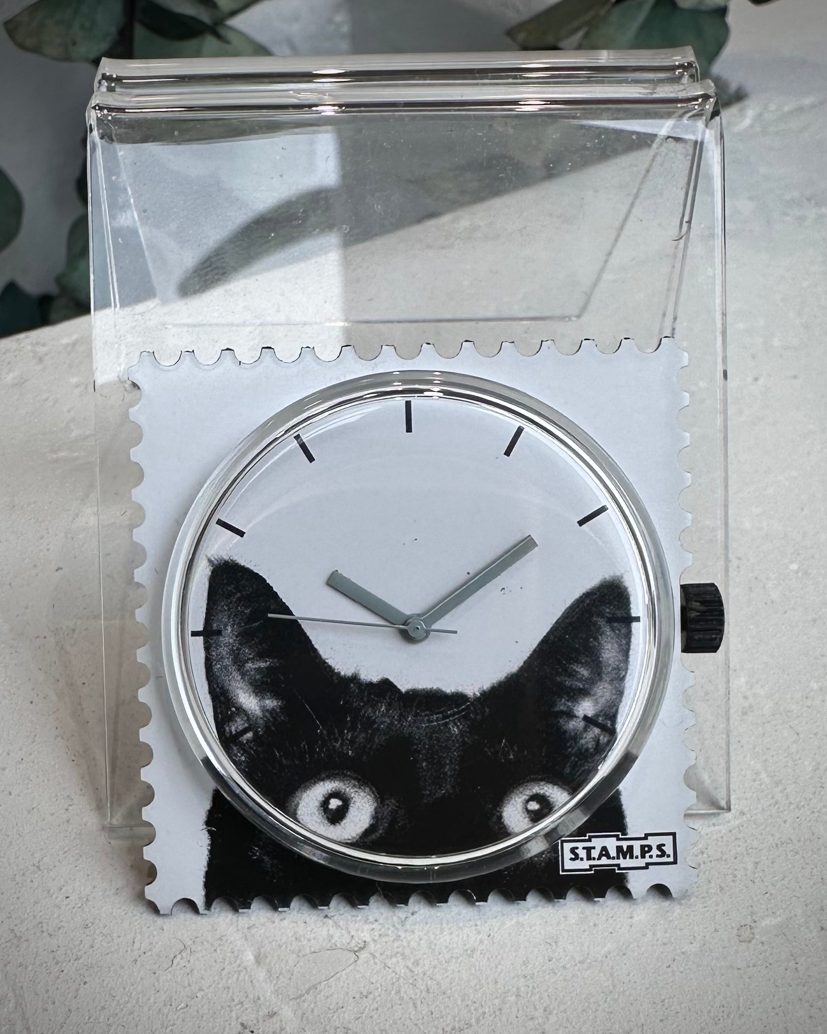 Cadran montre STAMPS Catwoman motif chat noir 