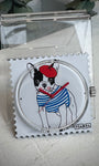 Cadran montre STAMPS Chérie bouledogue marinière 