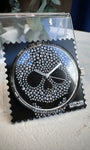 Cadran montre STAMPS Diamond Head tête de mort en diamants