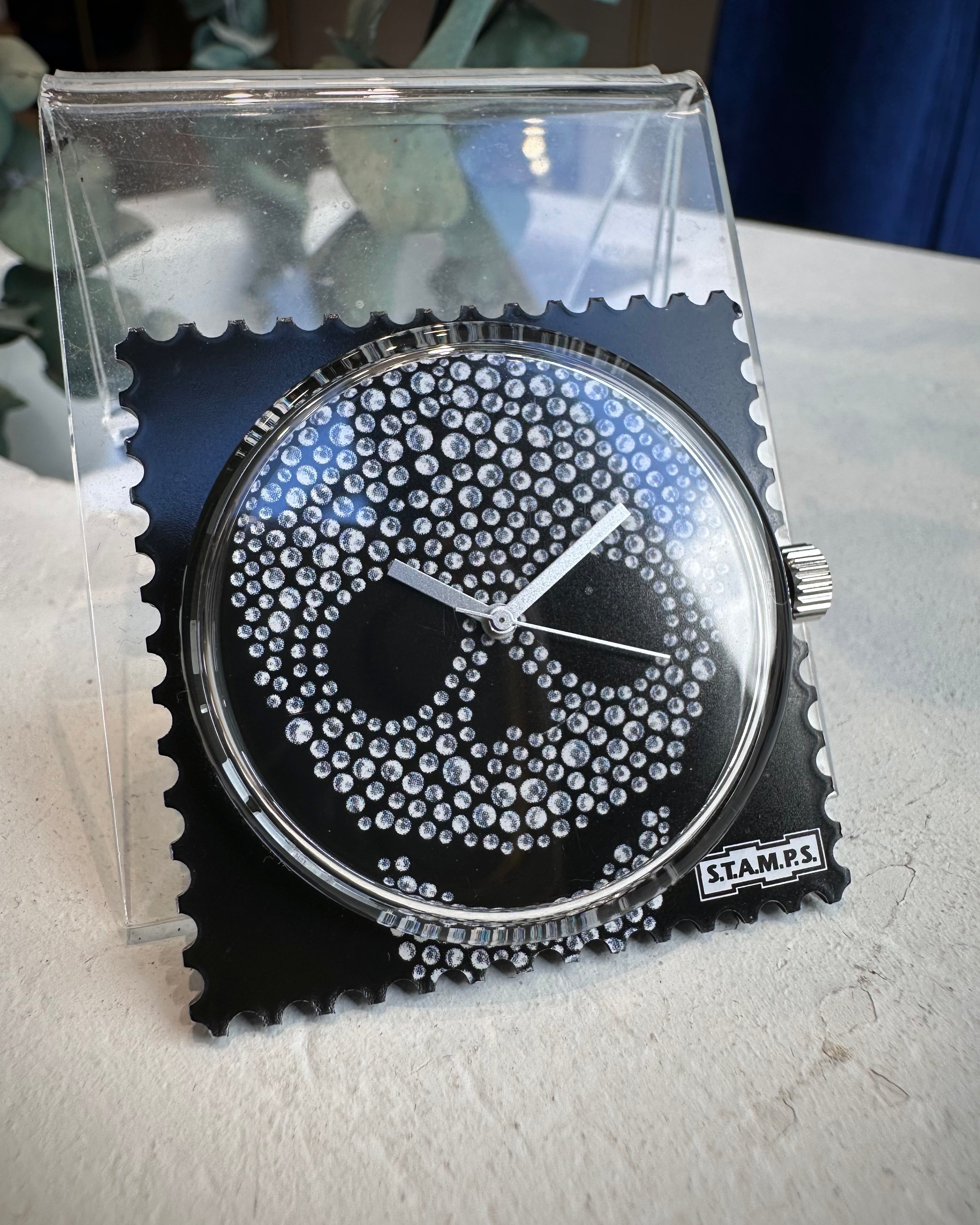 Cadran montre STAMPS Diamond Head tête de mort en diamants