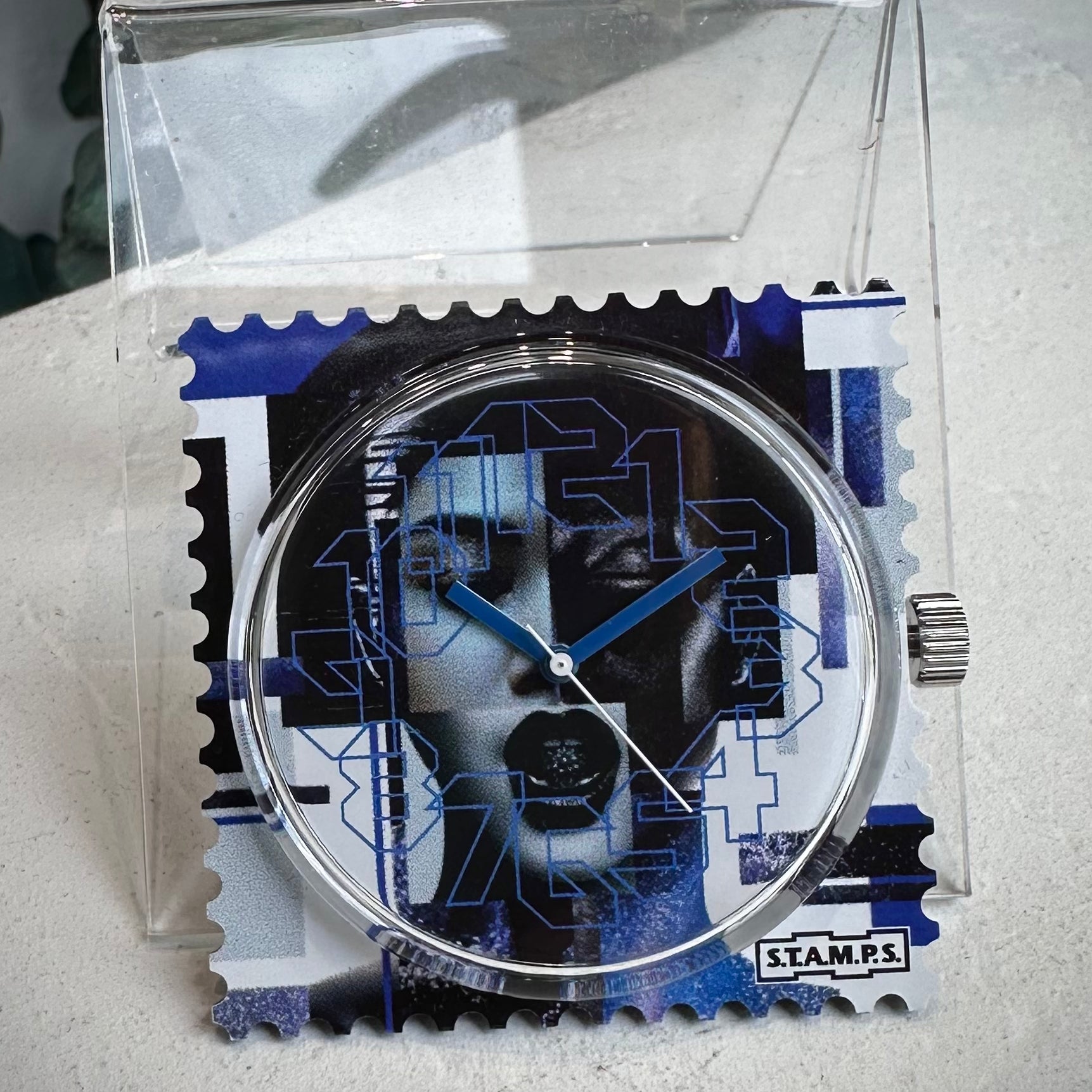 Cadran montre STAMPS Ecstasis portrait artistique graphique 
