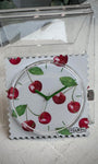 Cadran montre STAMPS Merry Cherry motif cerises rouges 