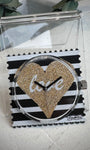 Cadran montre STAMPS Shiny Love cœur doré scintillant 