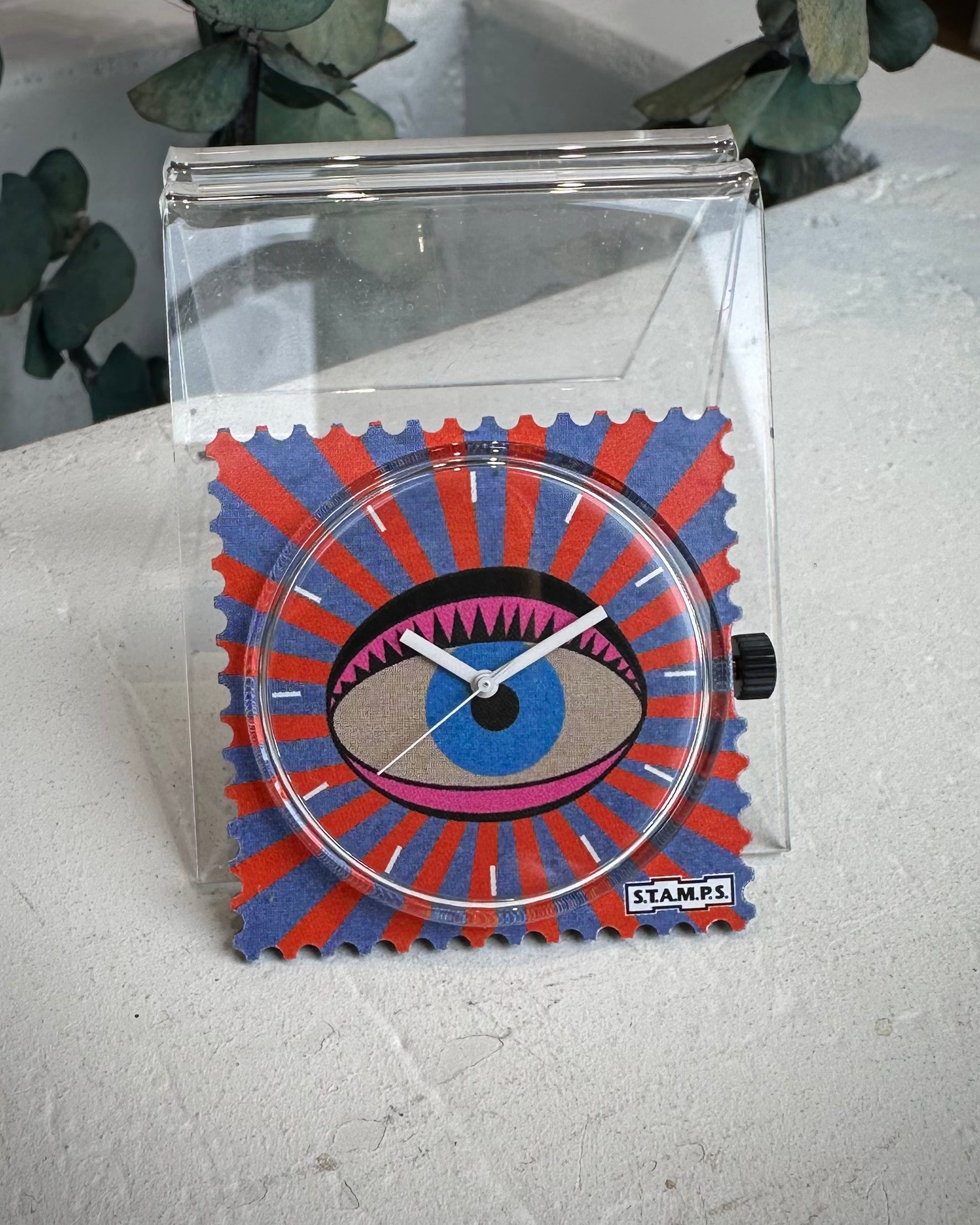 Cadran montre STAMPS Trippy Eye œil graphique coloré 