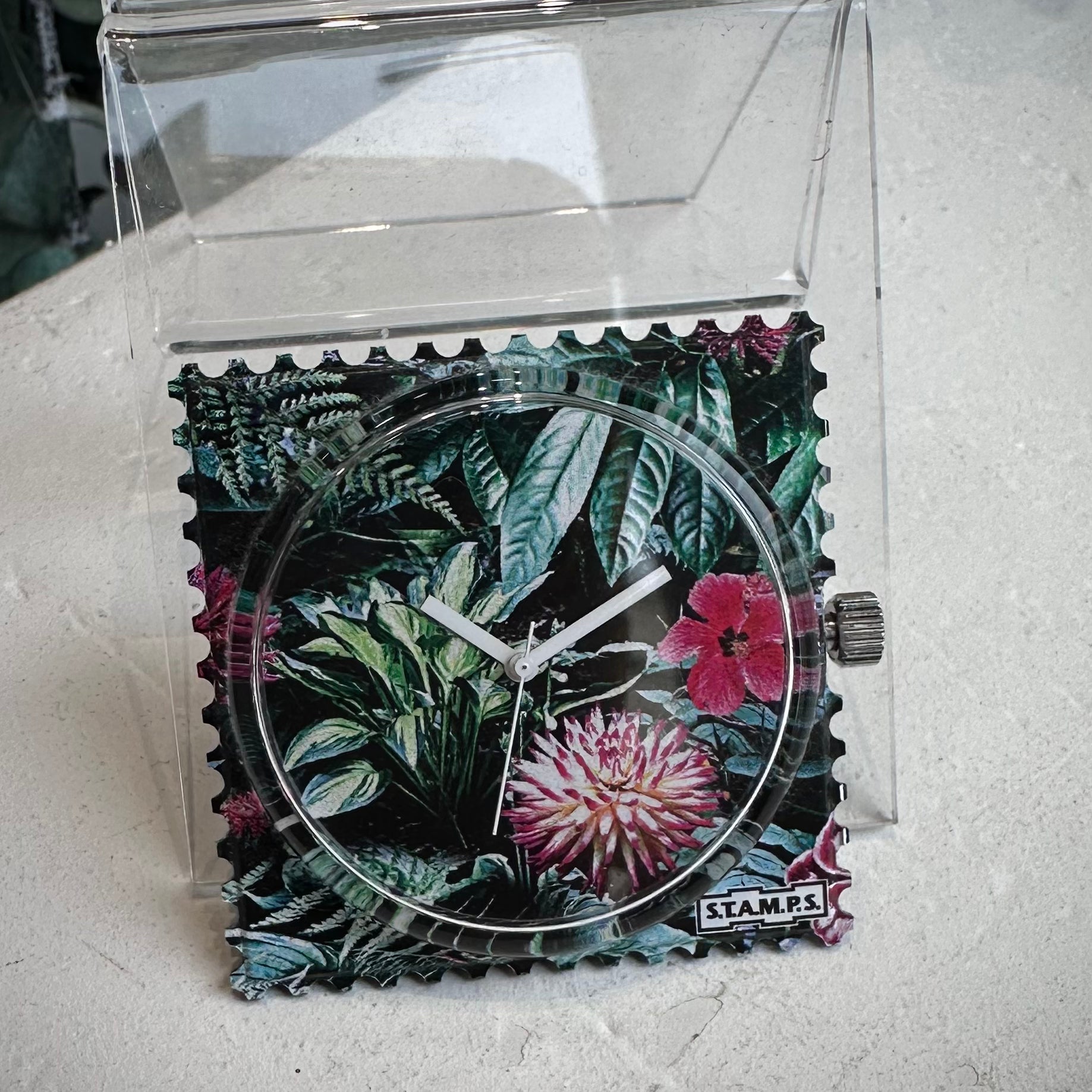 Cadran montre STAMPS Garden Of Dreams waterproof jungle florale 