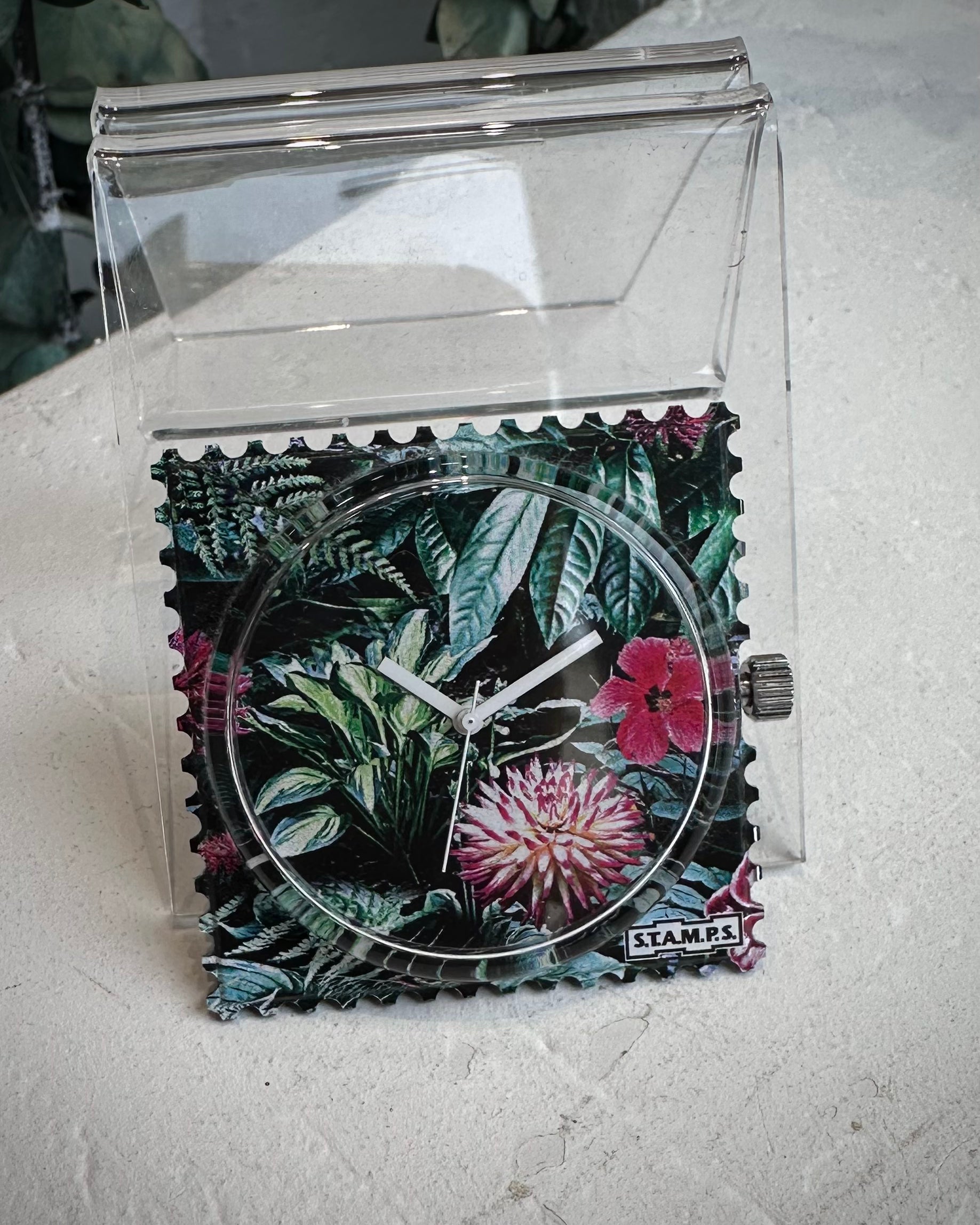 Cadran montre STAMPS Garden Of Dreams waterproof jungle florale 
