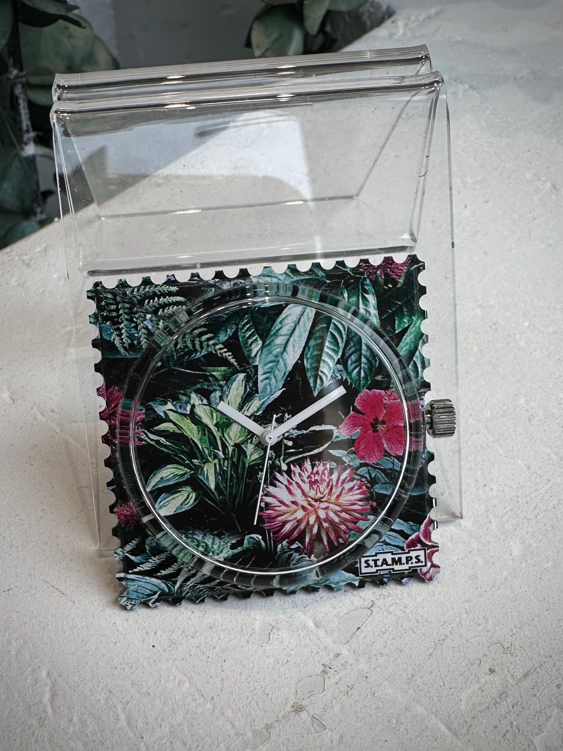 Cadran montre STAMPS Garden Of Dreams waterproof jungle florale 