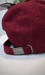 Patte réglable arrière casquette bordeaux