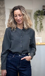 Chemise casual chic automne hiver carreaux carbone