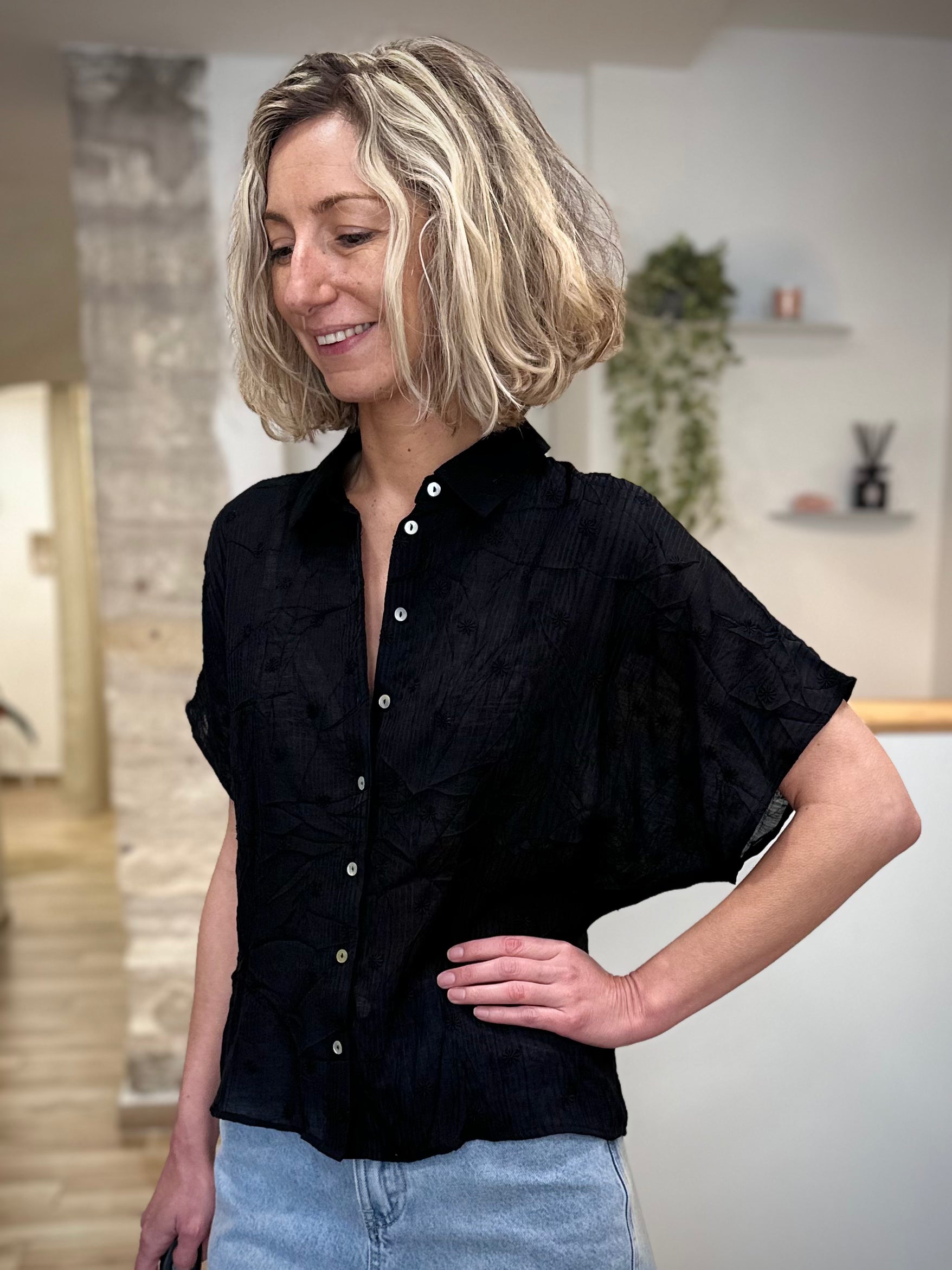 Chemise oversize femme légère et aérienne 