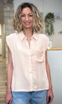Chemise sans manches épaules tombantes femme 