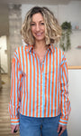 Chemise rayée graphique style moderne 