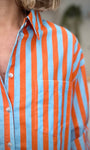 Chemise tendance avec rayures contrastées 