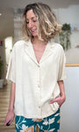 Chemise col classique femme coupe décontractée 