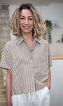 Chemise casual chic femme coupe oversize