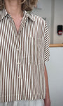 Zoom matière chemise coton femme