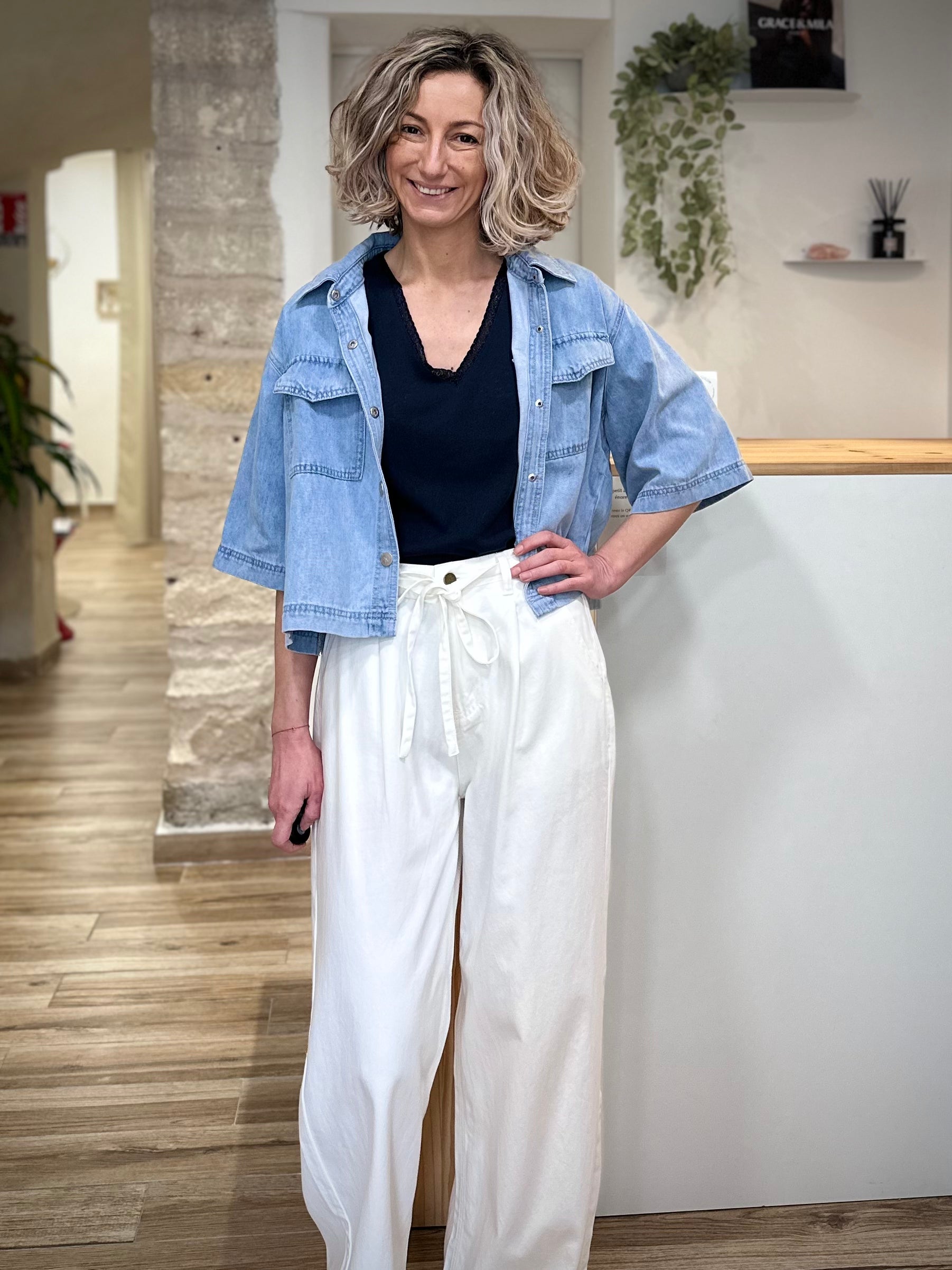 Chemise oversize femme look moderne