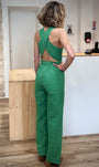 Combinaison femme avec bretelles croisées dos 