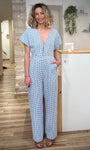 Tenue été femme combinaison fluide coupe droite 