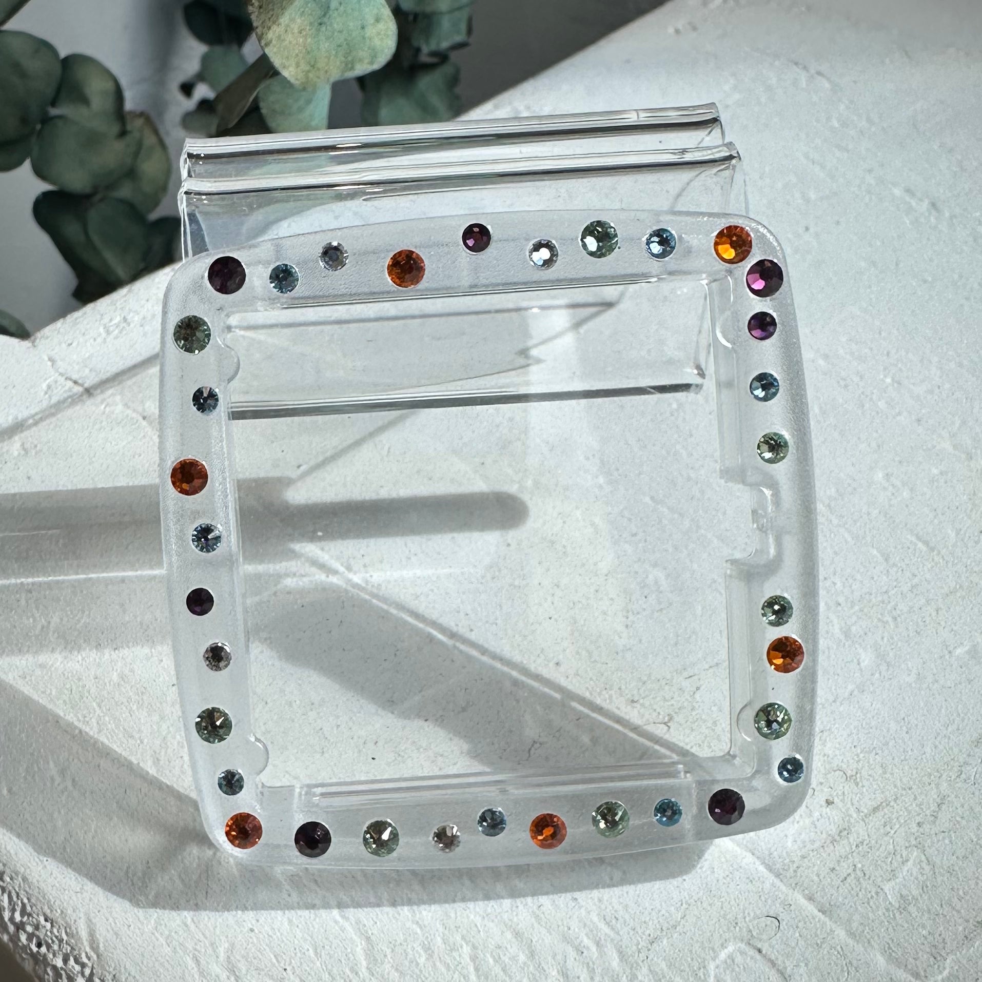 Contour Cool Jack Diamond Transparent avec cristaux multicolores