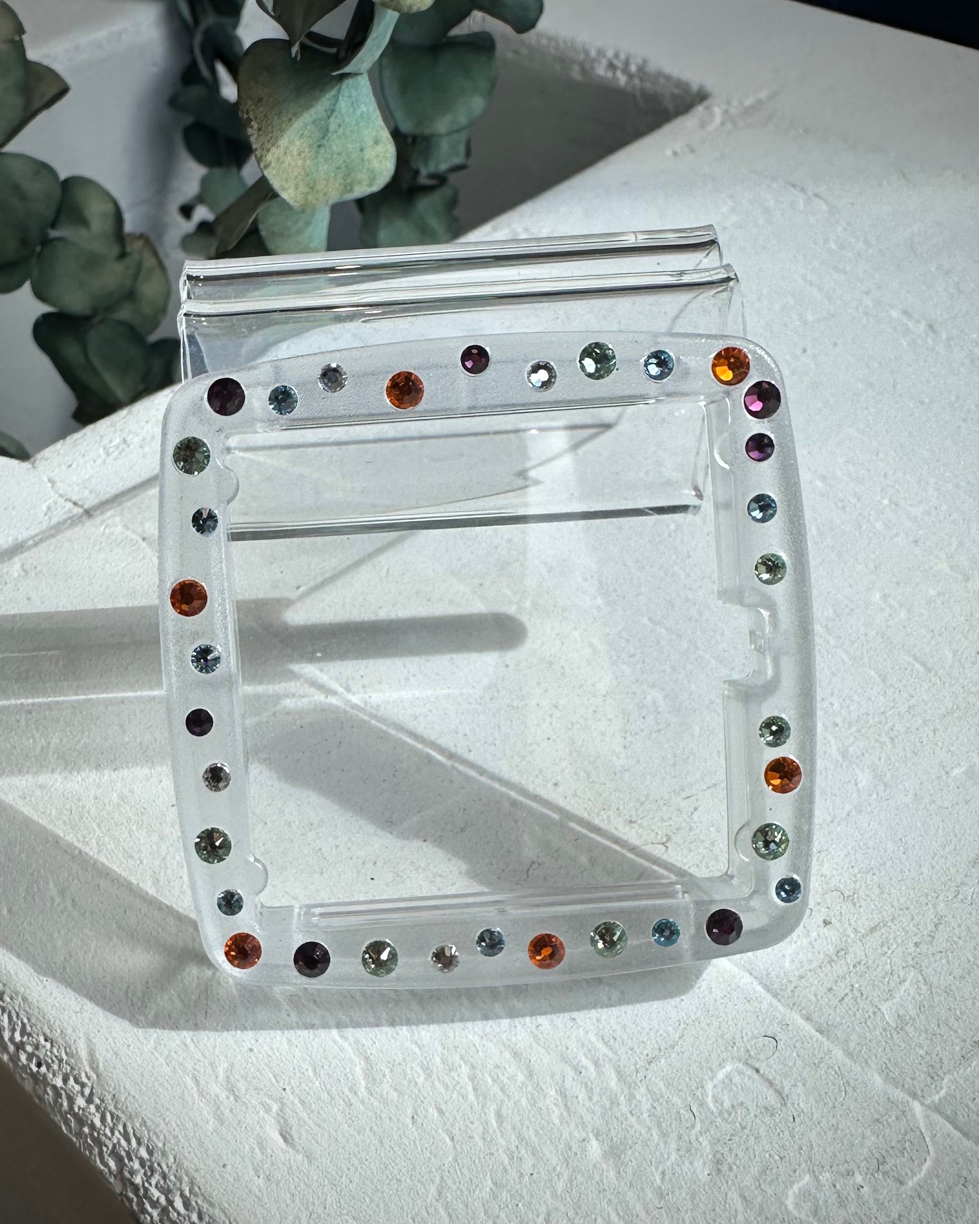 Contour Cool Jack Diamond Transparent avec cristaux multicolores