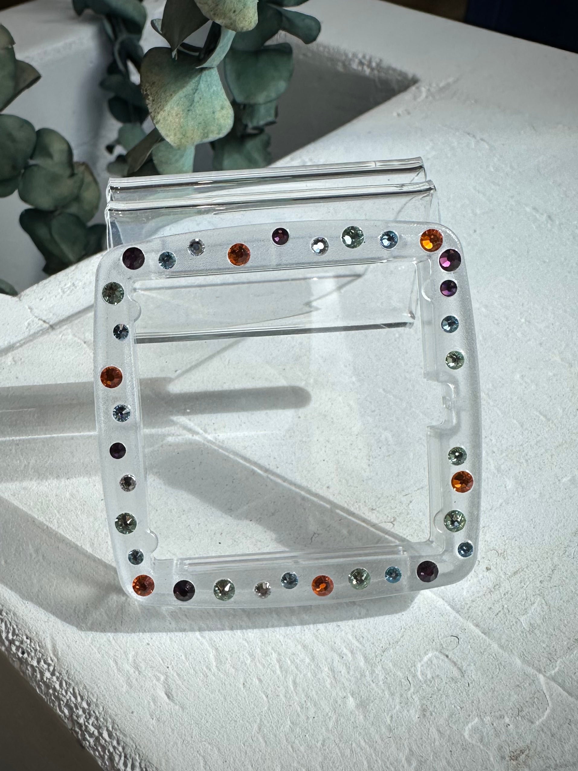 Contour Cool Jack Diamond Transparent avec cristaux multicolores