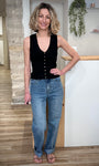 Look minimaliste femme top noir muse