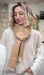 écharpe hiver femme Mira beige