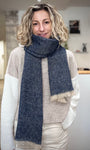 écharpe Mira 90x180 cm bleu marine