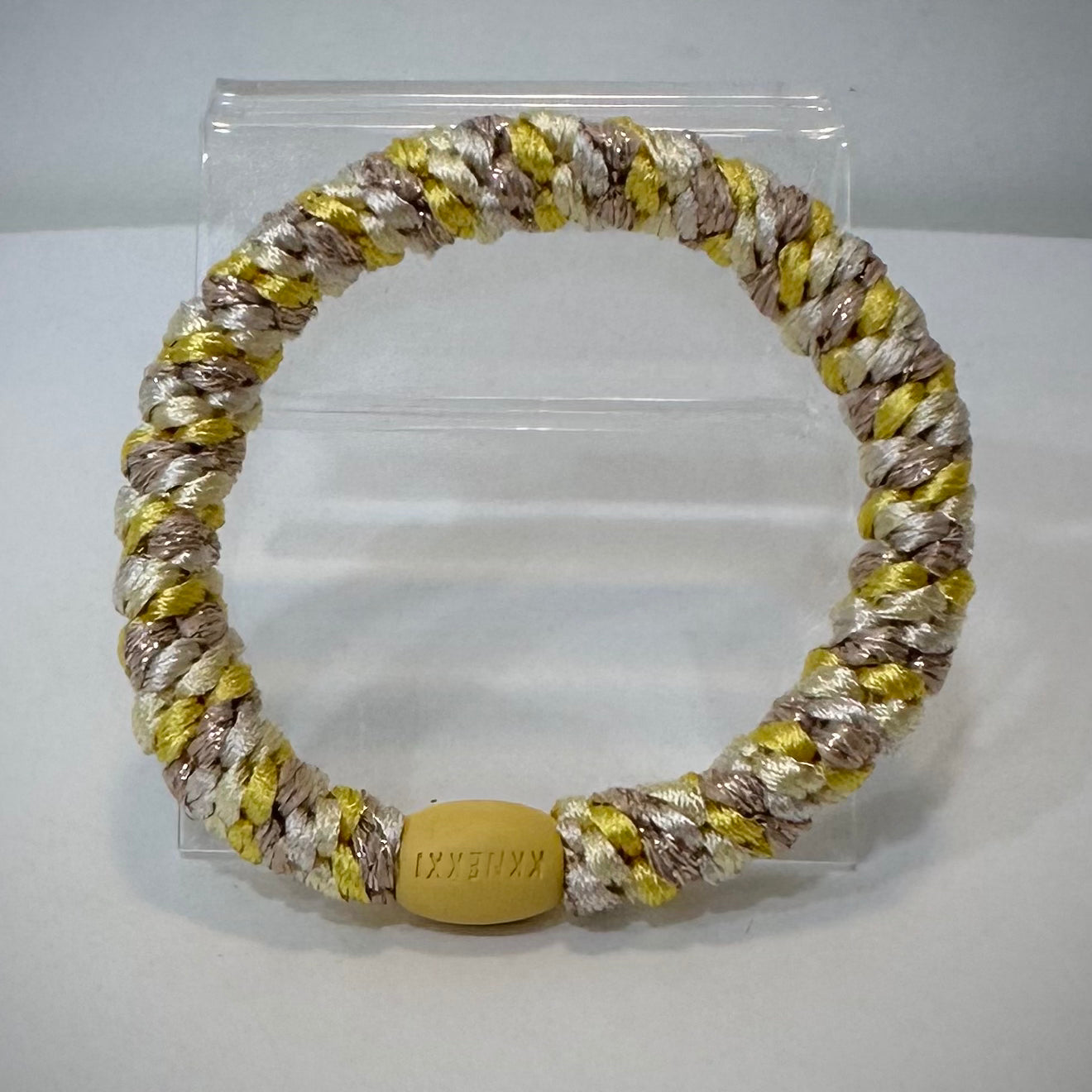 Elastique cheveux Kknekki mix jaune et doré